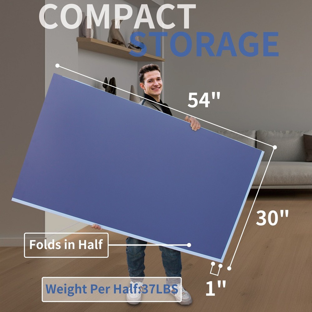 9ft Foldable Ping Pong Conversion Top – Portable Indoor Game Table