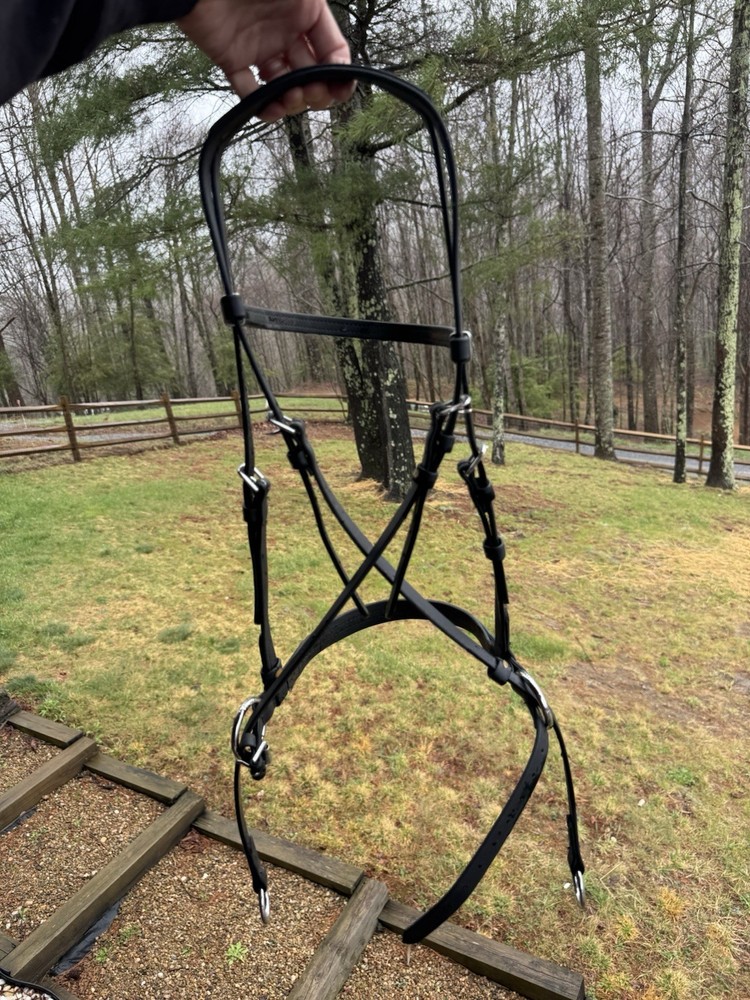 Dr Cook Beta Bitless Bridle Black Horse Sized