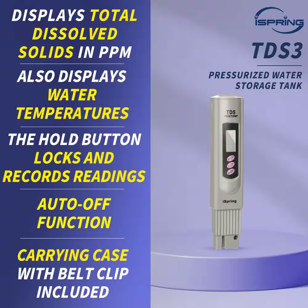 Advanced Digital TDS Meter Water Quality Tester with Automatic Calibration, Temp