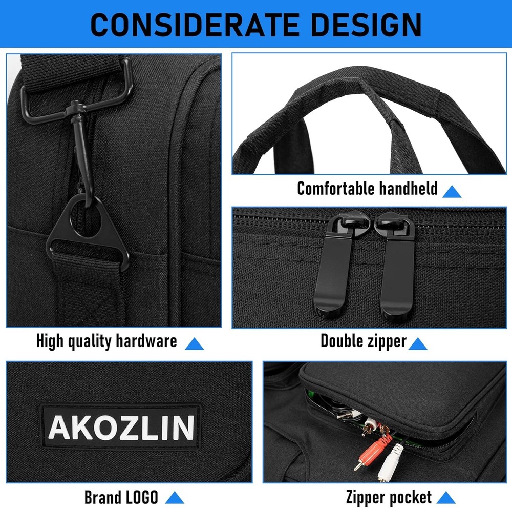 Multi-Layer Padded Gig Bag for DJ Controller & Mixer Carrying Case