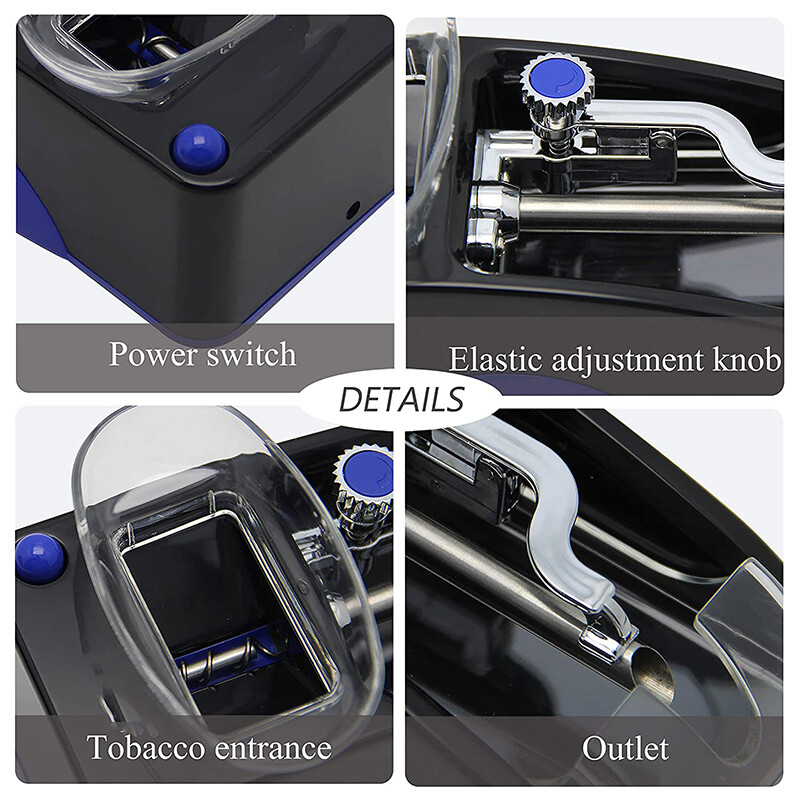 Cigarette Rolling Machine, Automatic Roller, Electric Mini Tobacco Injector NEW