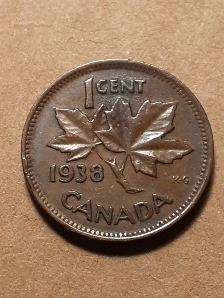 1938 ONE CENT CANADA
