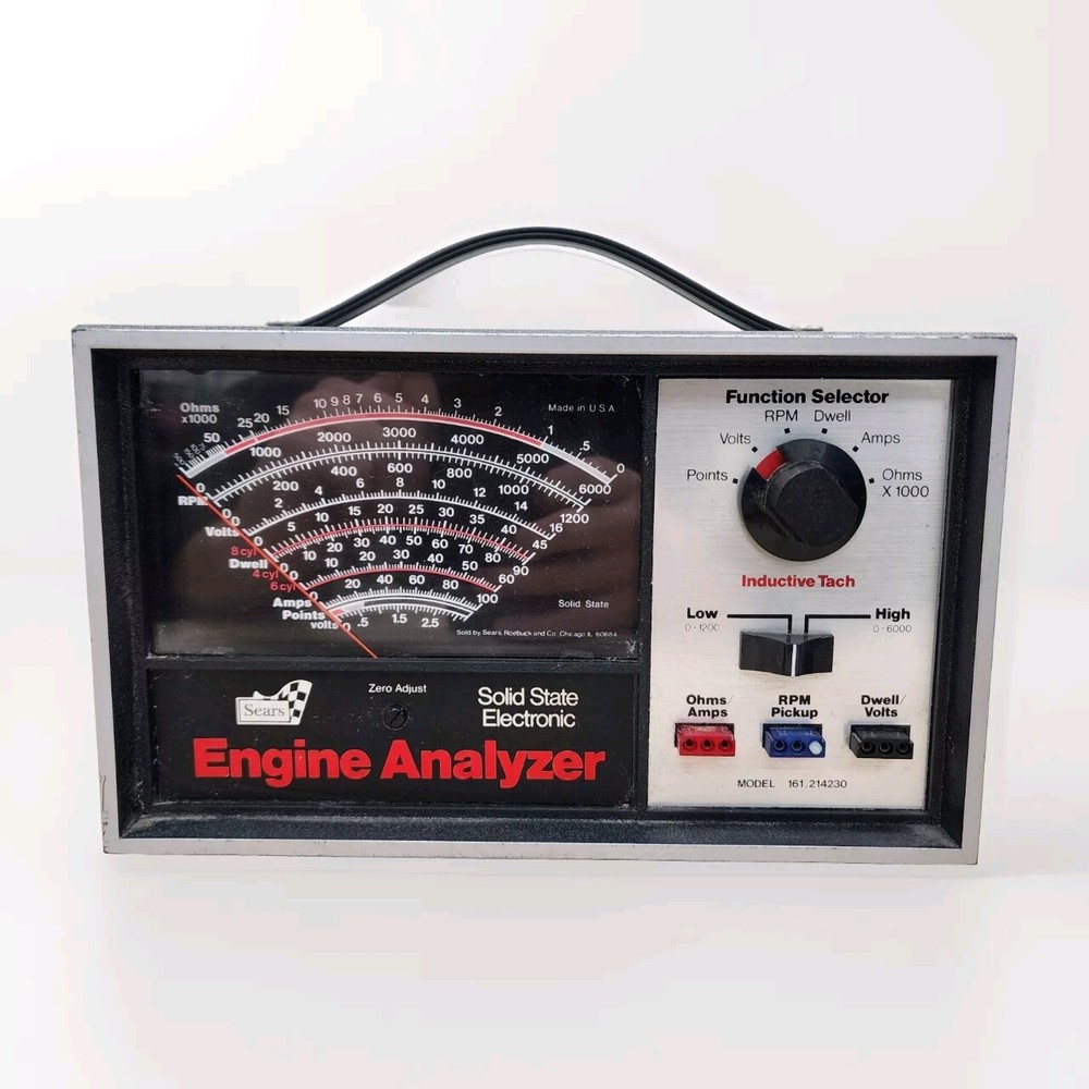 Sears Solid State Electronic Engine Analyzer Model 161.214230 No Manual
