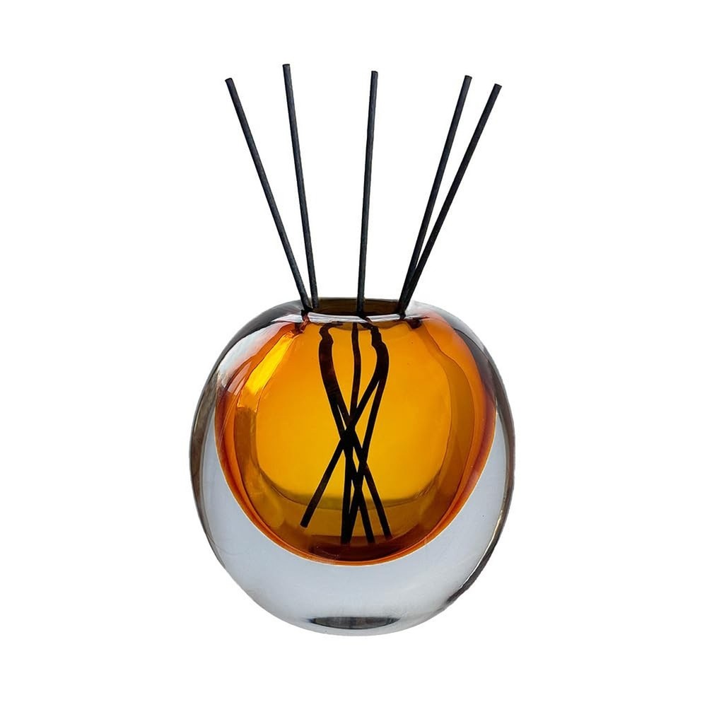 Amber Glass Vase, DIY Empty Reed Diffuser Bottle for Essential Oils, 200mL, A...