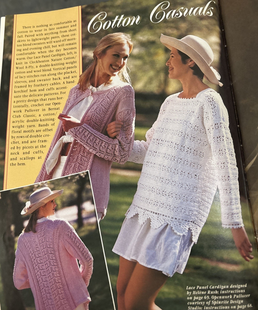 Vtg Rare McCall's Needlework August 1995 Pattern bk