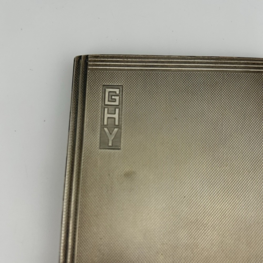 George VI Solid Sterling Silver Cigarette Case - Mappin & Webb - 1941 - 178g