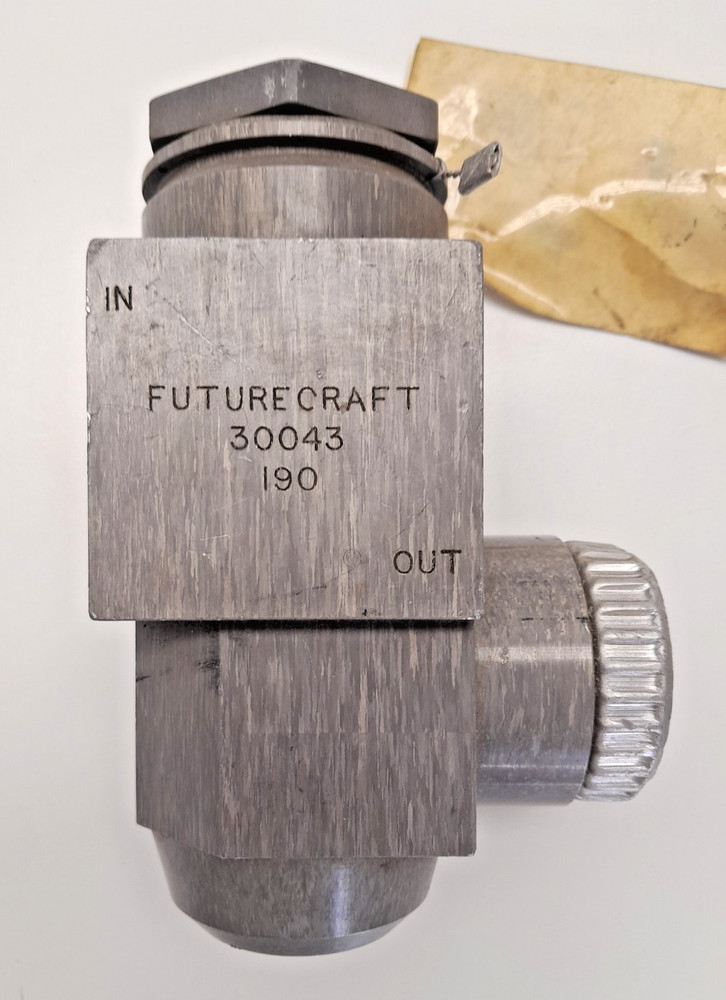 NOS Surplus Futurecraft Regulator / Check Valve w/Test Tag - Rocket Engine NASA