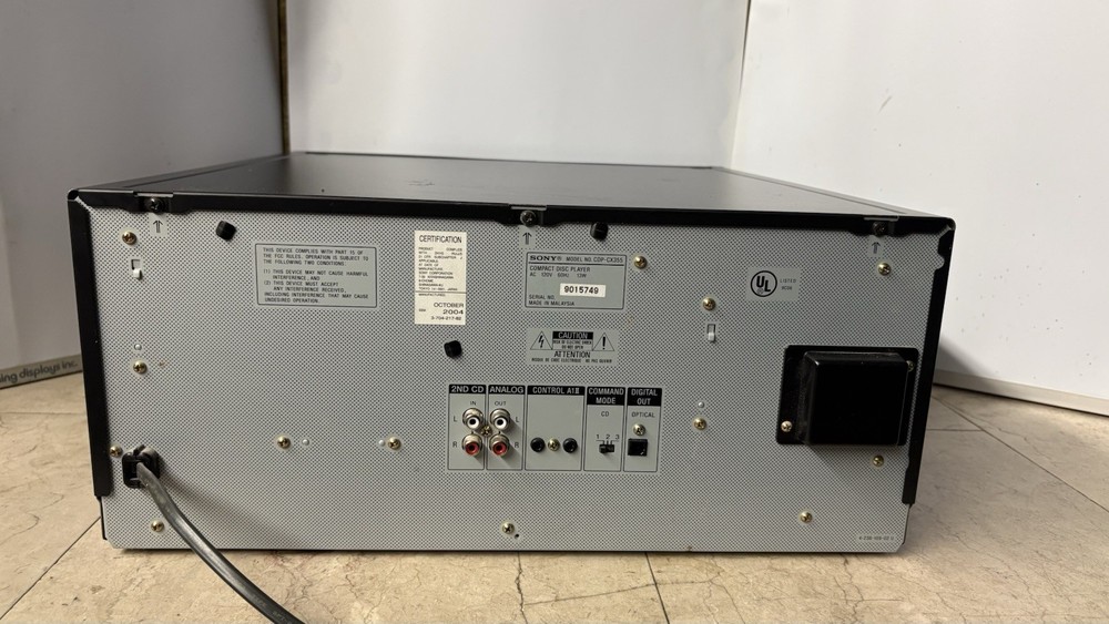 Sony CDP-CX355 Mega Storage 300CD Changer, Optical Cable* Mega Jukebox.*