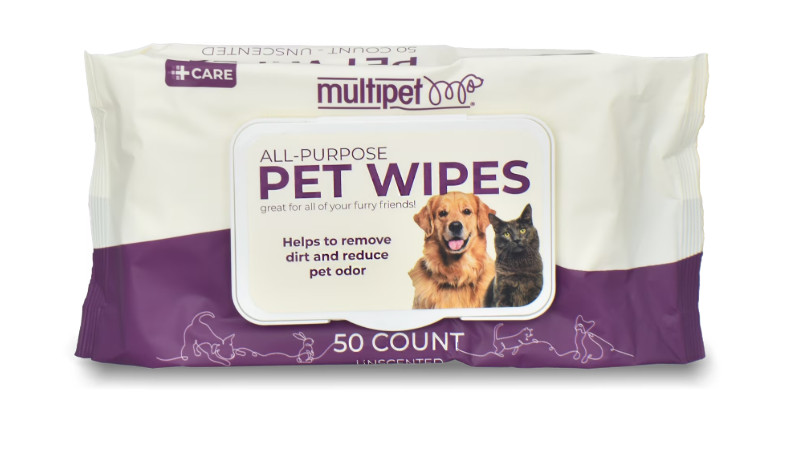 Multipet All-Purpose Pet Wipes, 50 Count, Soft-Pack
