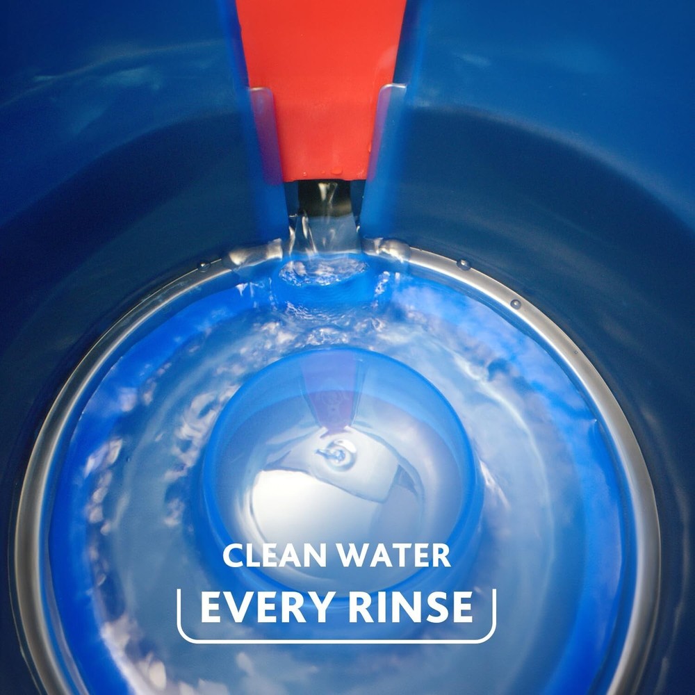 O-Cedar RinseClean Spin Mop & Bucket System | Clean with Clean Water | Remove...
