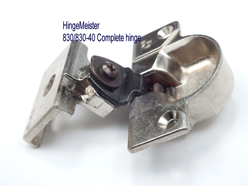 Grass 830-40 Nickel Hinge and mounting plate - Complete Hinge