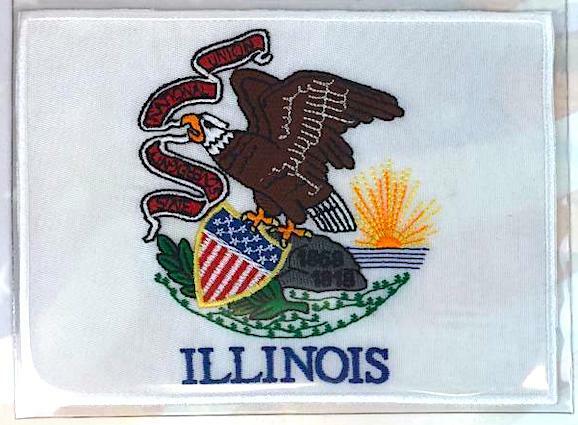 ILLINOIS  Willabee & Ward STATE FLAG PATCH United States Collection ~ PATCH ONLY