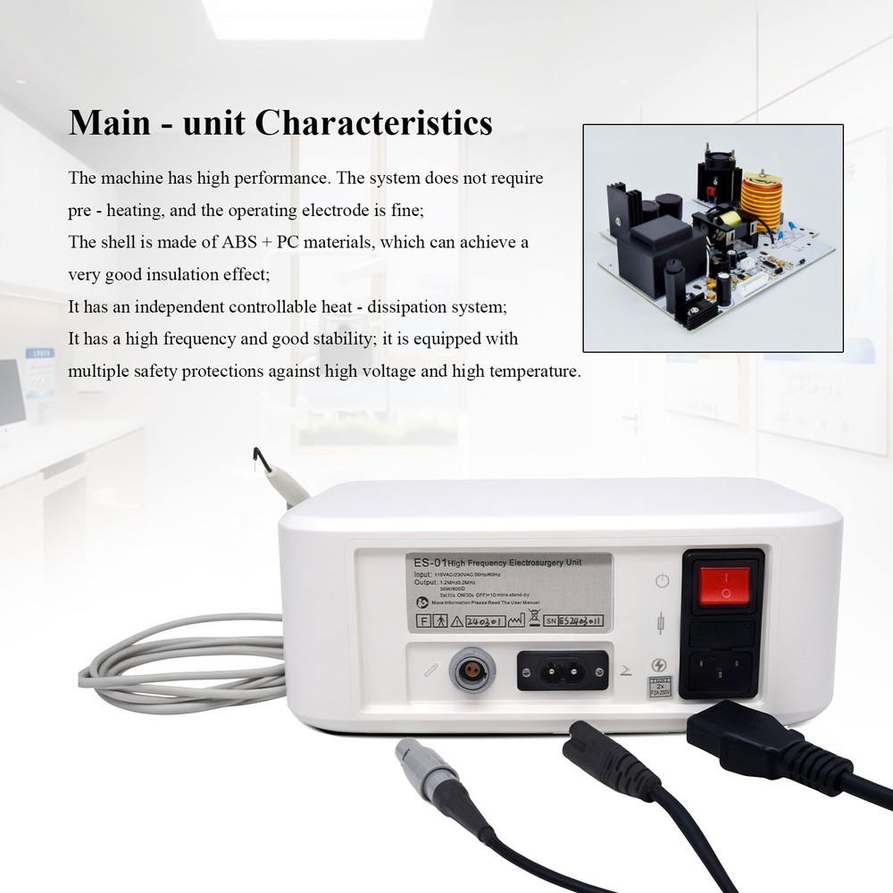 Dental Incision Coagulation High-frequency Electrosurgery Unit+7 Pcs Electrodes