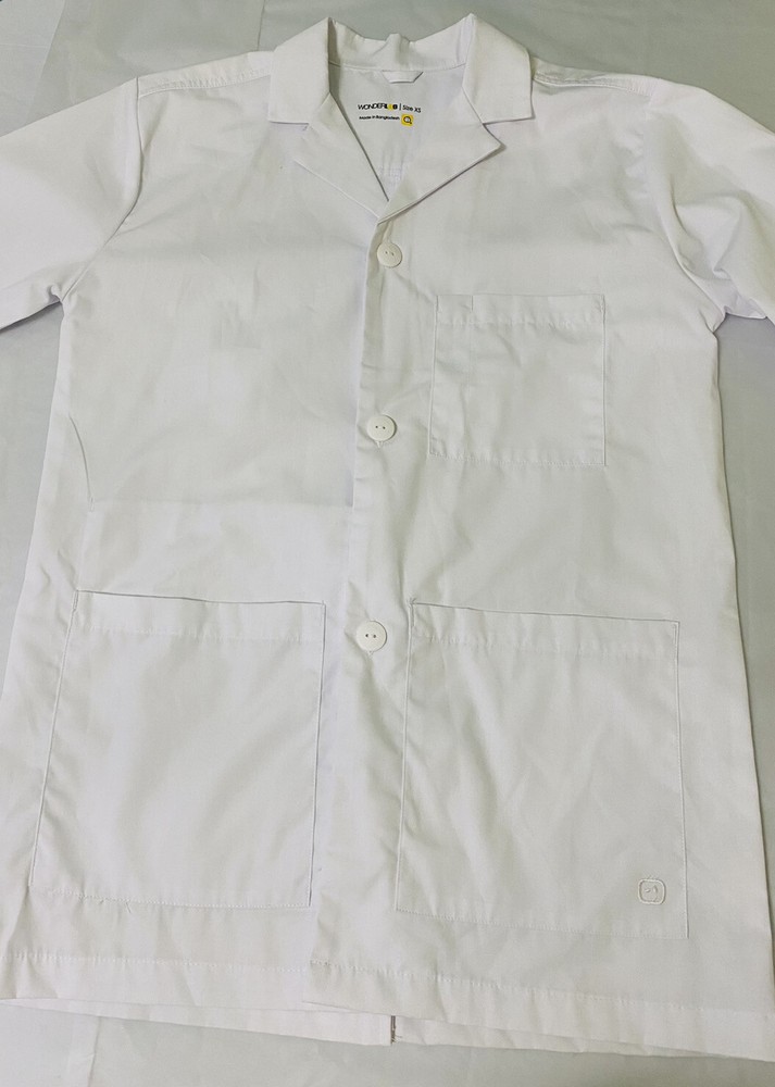 Wonder Lab White Lab Coat Style Size Xs Bc