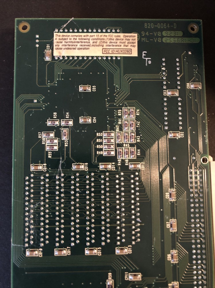 APPLE MACINTOSH RADIUS NUBUS INTERFACE 820-0064-D VIDEO CARD