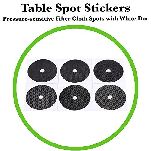 Billiard Pool Balls with Triangle Ball Rack, Cue Chalks, Table Spot Stickers