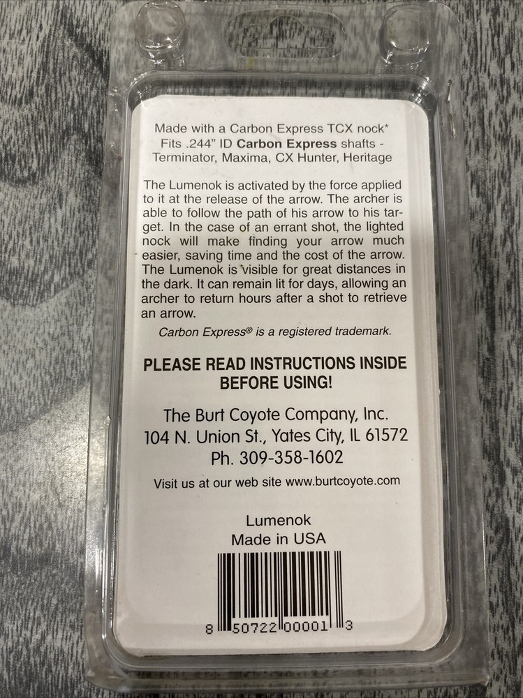 Lumenok Lighted Arrow Nock Carbon Express