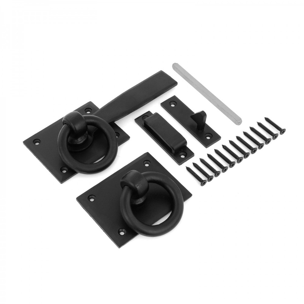 Bar Handforged Rectangular Base Gate Latch Casting 8" Black Powder