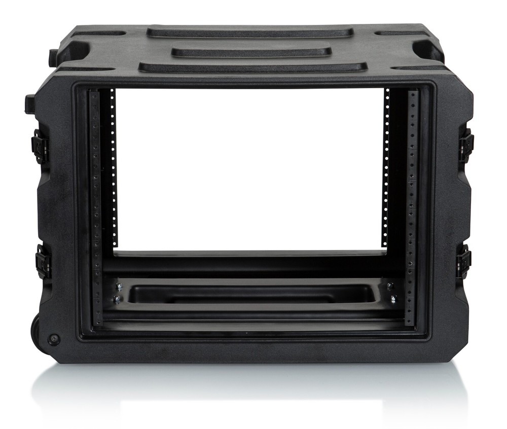 Gator Cases Pro Series Rotationally Molded 8U Rolling Rack Case - 19" Depth
