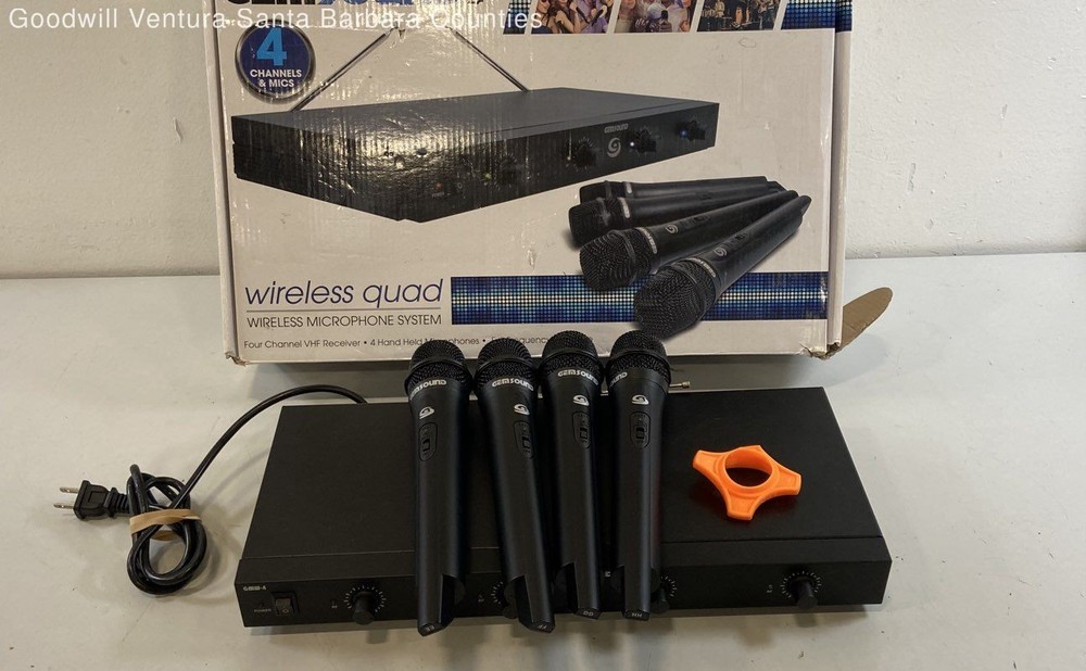 Gemsound 4 Channel Wireless Microphones