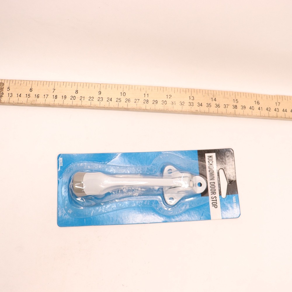 Everbilt Kickdown Door Stop White 1005659277
