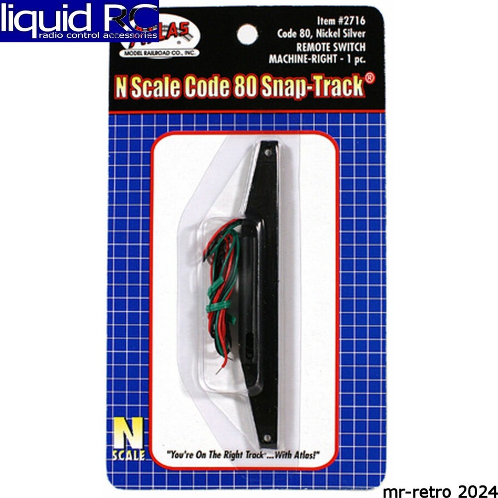 Atlas Trains 2716 N Code 80 Remote Right-Hand Switch Machine