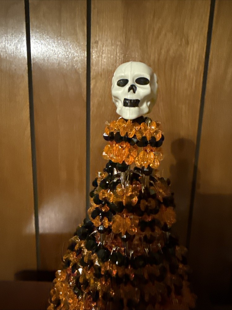 Halloween Orange And Black HANDMADE Tree