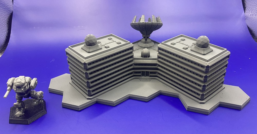 Comstar Communications Array Hex Base, Tabletop War Game Terrain Battletech 6mm