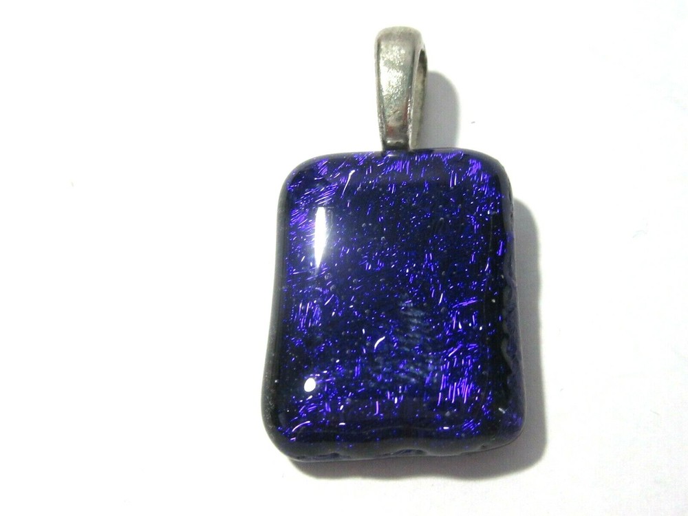 PURPLE GLITTER SMALL PENDANT ARTISAN HANDCRAFTED