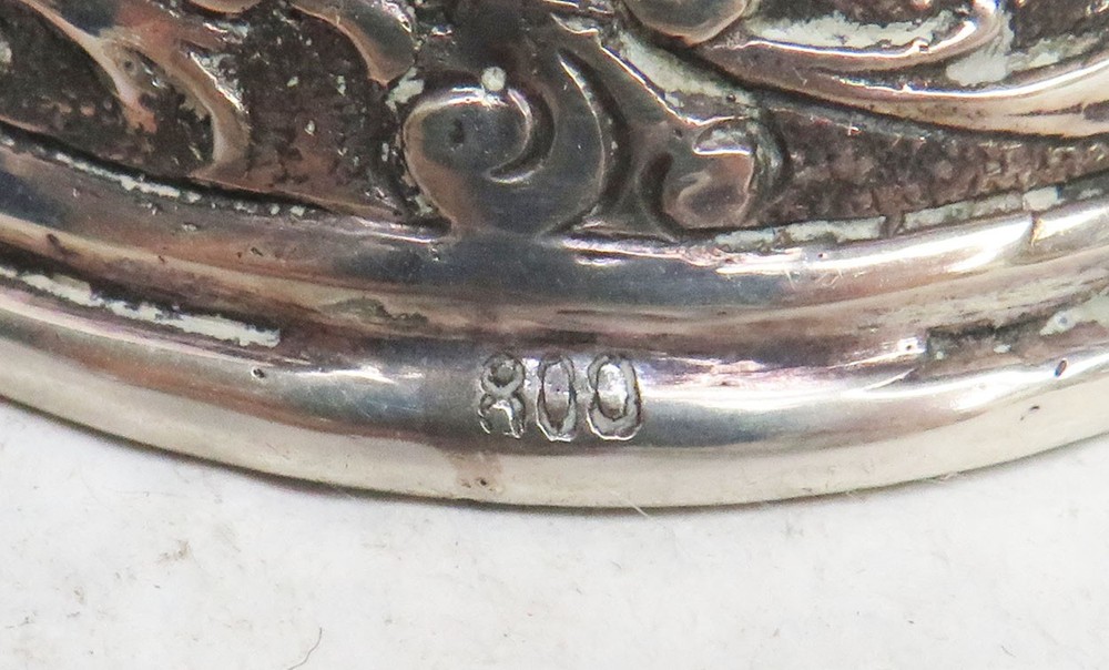 BEAUTIFUL SILVER 4 1/4" BRIDAL WEDDING CUP