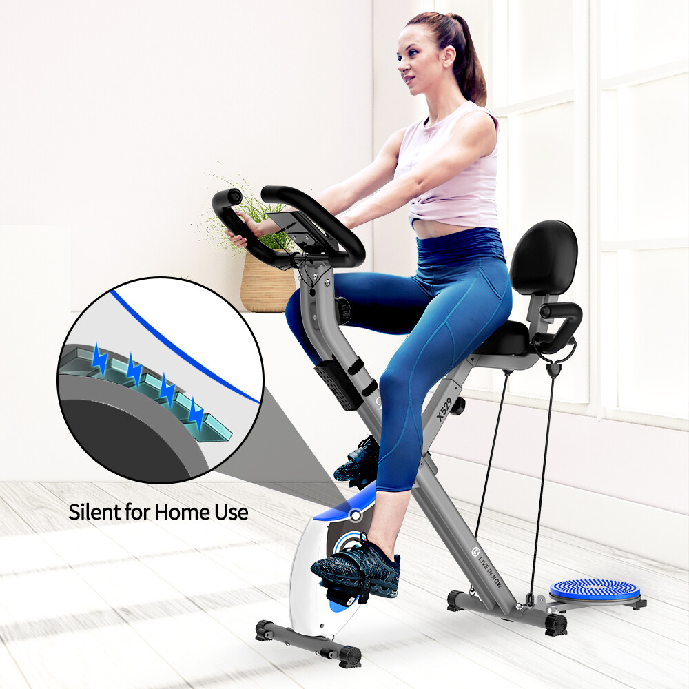 Pooboo Indoor Exercise Bike Stationary Cycling Bicycle Cardio Fitness Workout