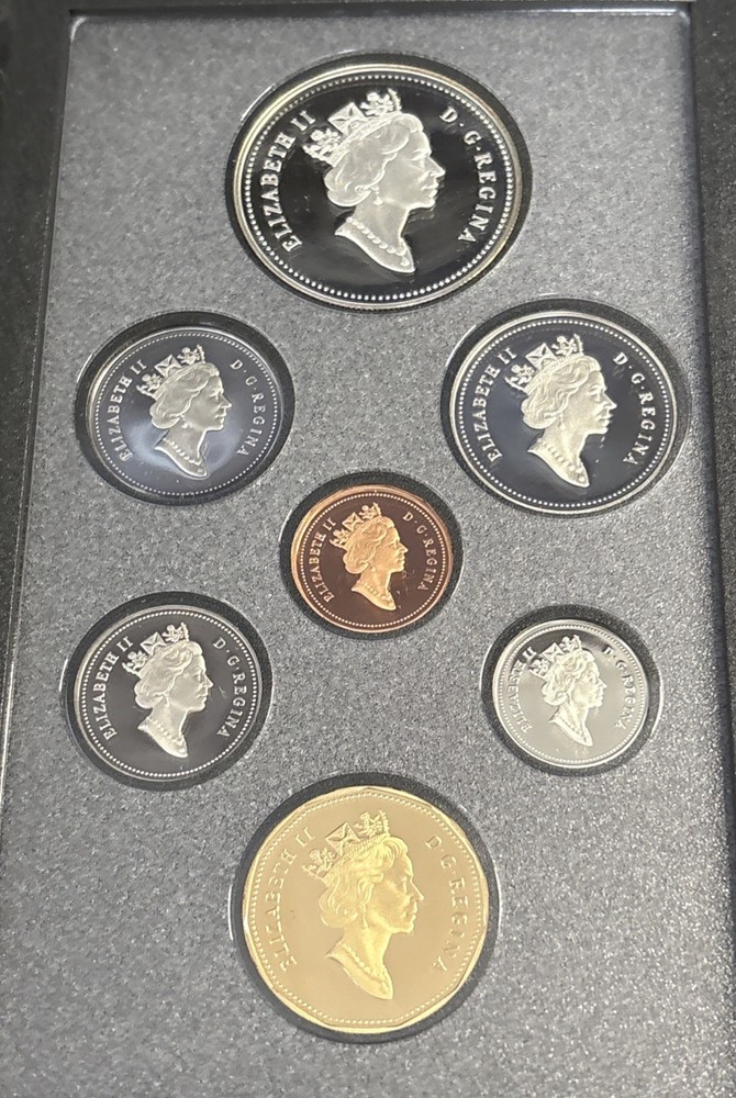 Canada Double Dollar 1990 Proof Set w/ 50% Silver $1 Henry Kelsey