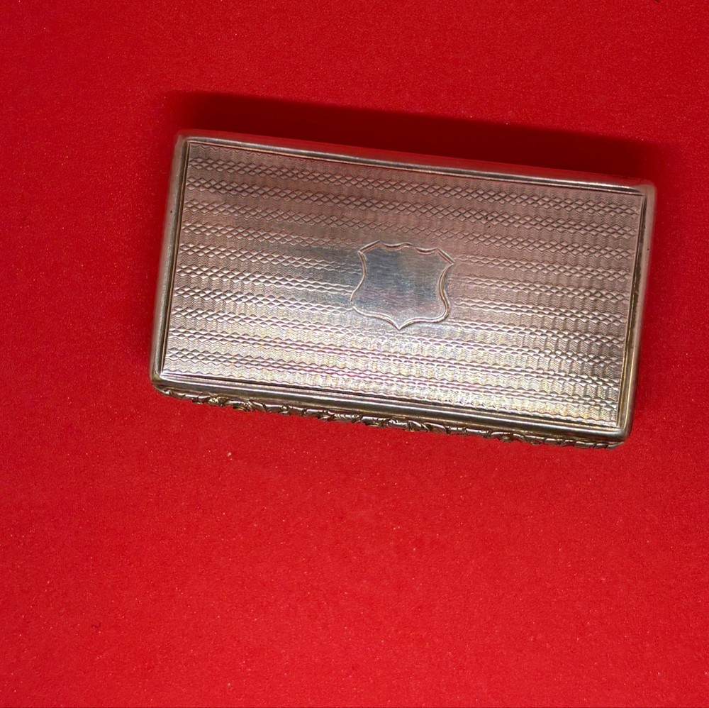 Heavy solid sterling silver antique snuff box 1840 79.5g 2.5OzT