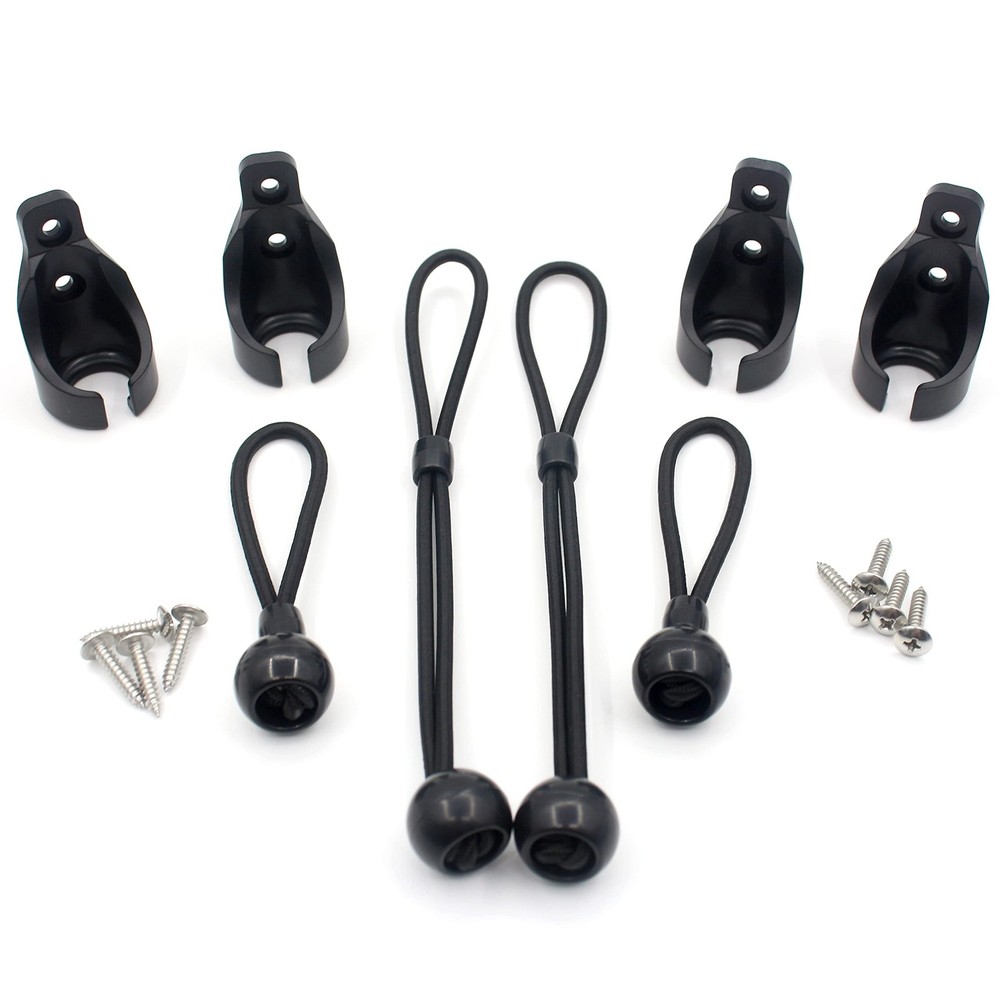 2 Pack Roller Shade Tie Downs Curtains Back with Holder Receivers Wall Mount