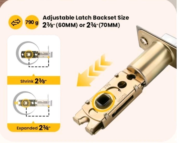 🔑 ⭐ Goldenwarm Brushed Gold Privacy Door Knobs Interior Round Satin (6 Pack)