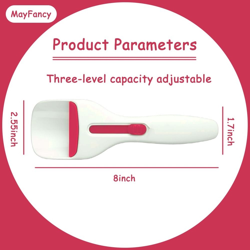 Cupcake Batter Dispenser Scoop with One-Touch Sliding Button - Professional C...