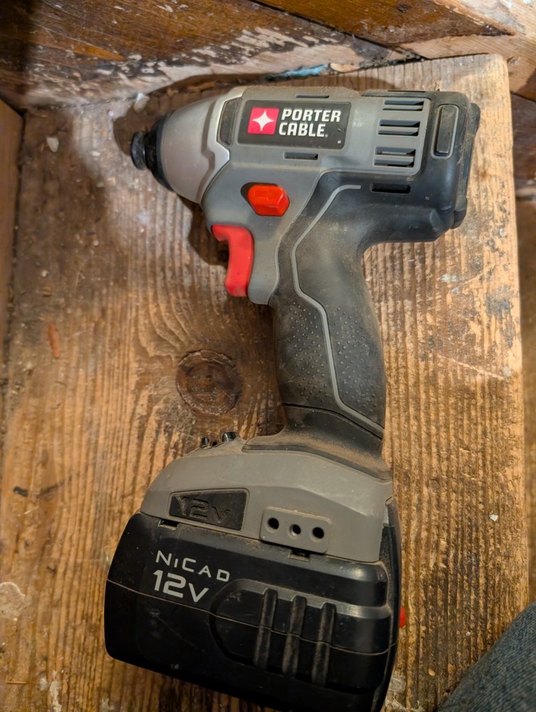 porter cable impact driver PC1200ID type 1 with battery 12v