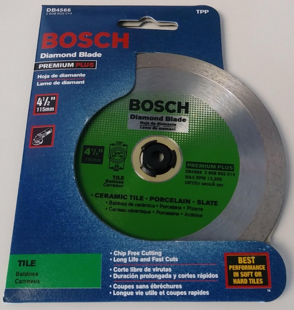 Bosch DB4566 4-1/2" Premium Plus Tile Diamond Blade