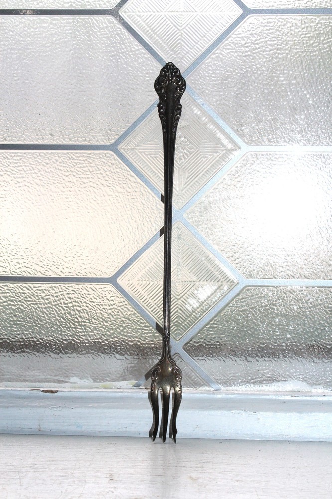 Antique Silverplate Olive or Pickle Fork Community Silver