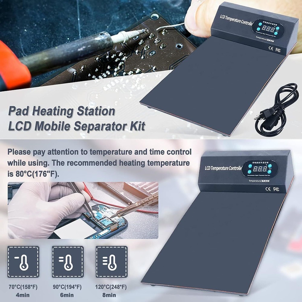 CPB Heating Pad LCD Screen Separator Plate Repair Tool for iPad Phones Tablets
