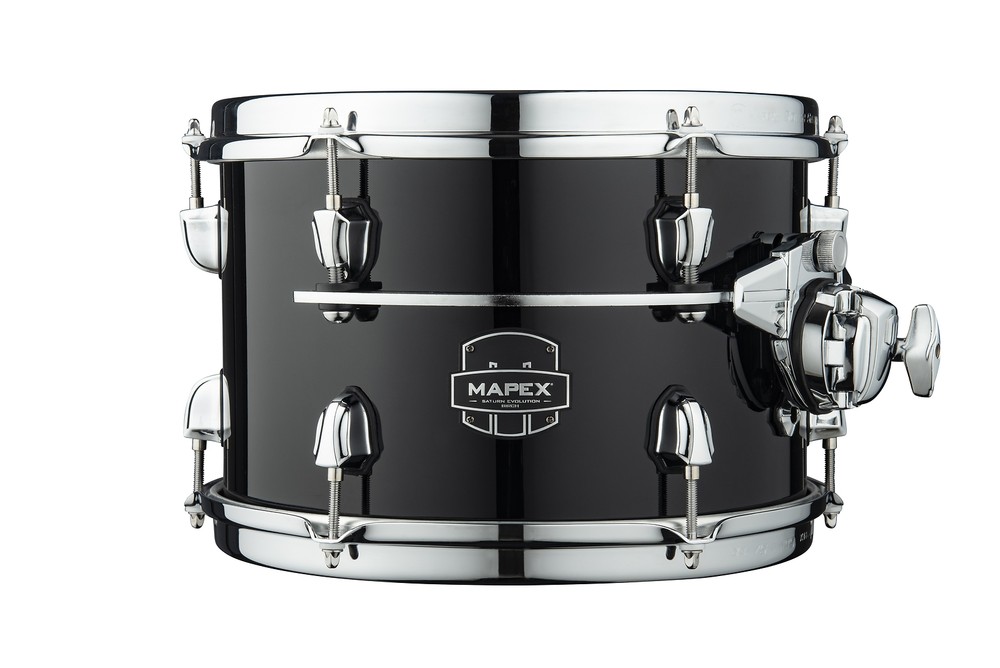 Mapex Saturn Evolution 10x7" Piano Black Lacquer Drum Rack Tom Maple-Walnut NEW