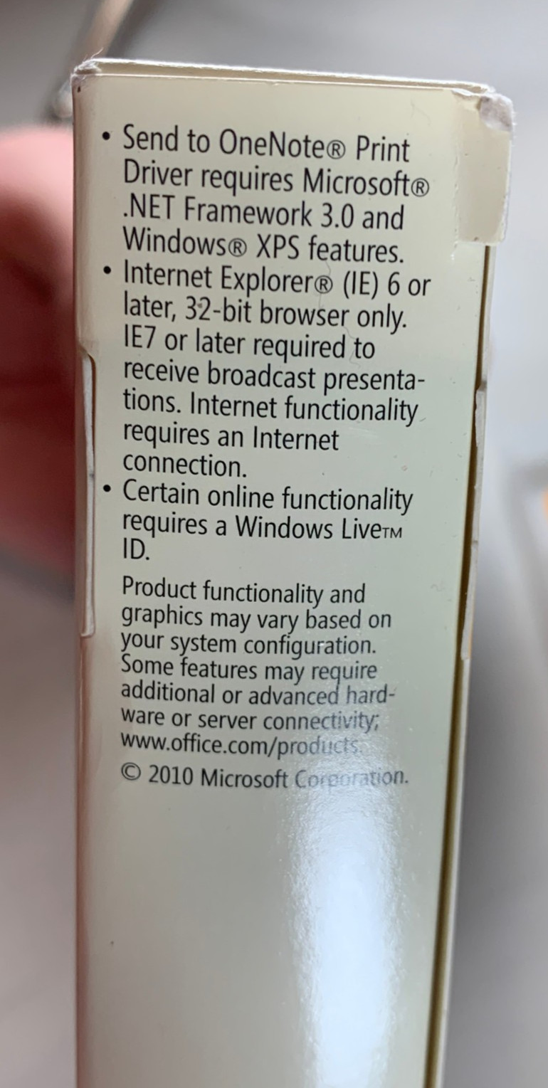 Microsoft Office Home and Student 2010 Family Pack w/ Case CD & Product Key