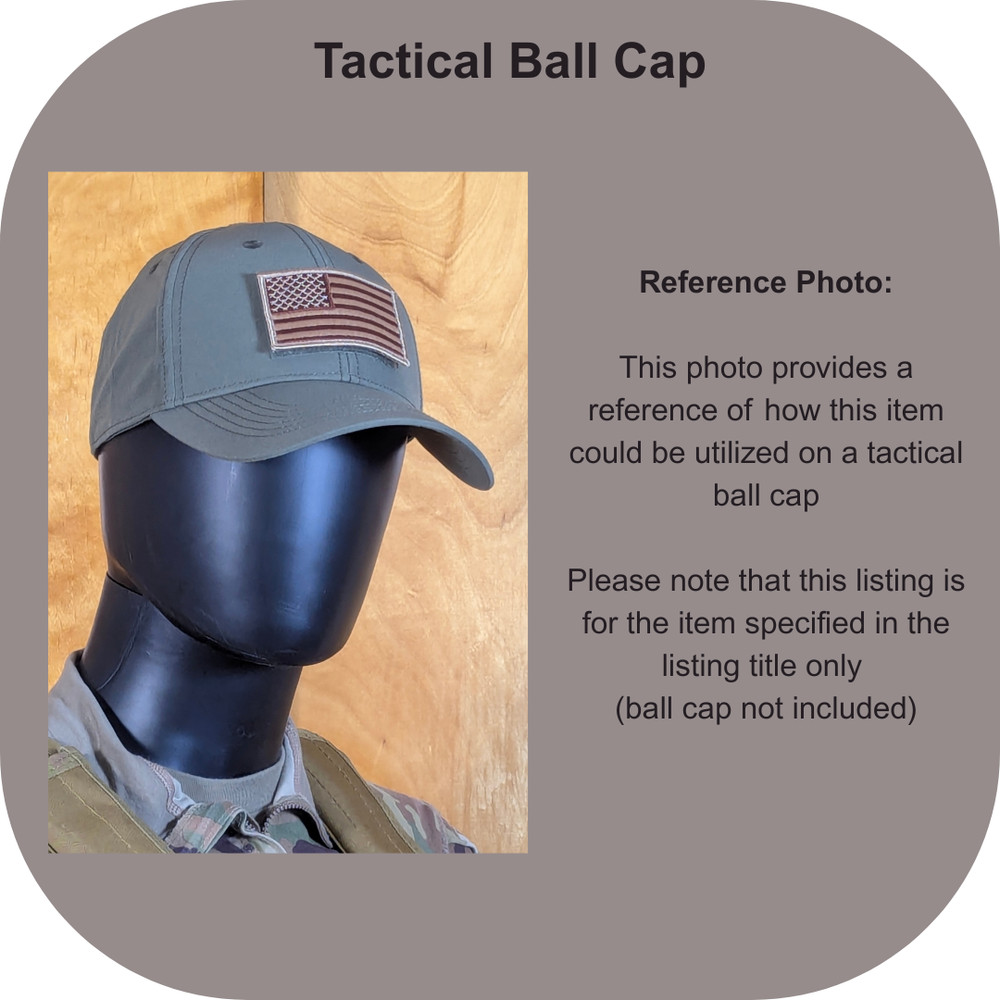 American Flag Patch - Subdued Desert Sand Tan - Hook Fastener - Tactical Patch