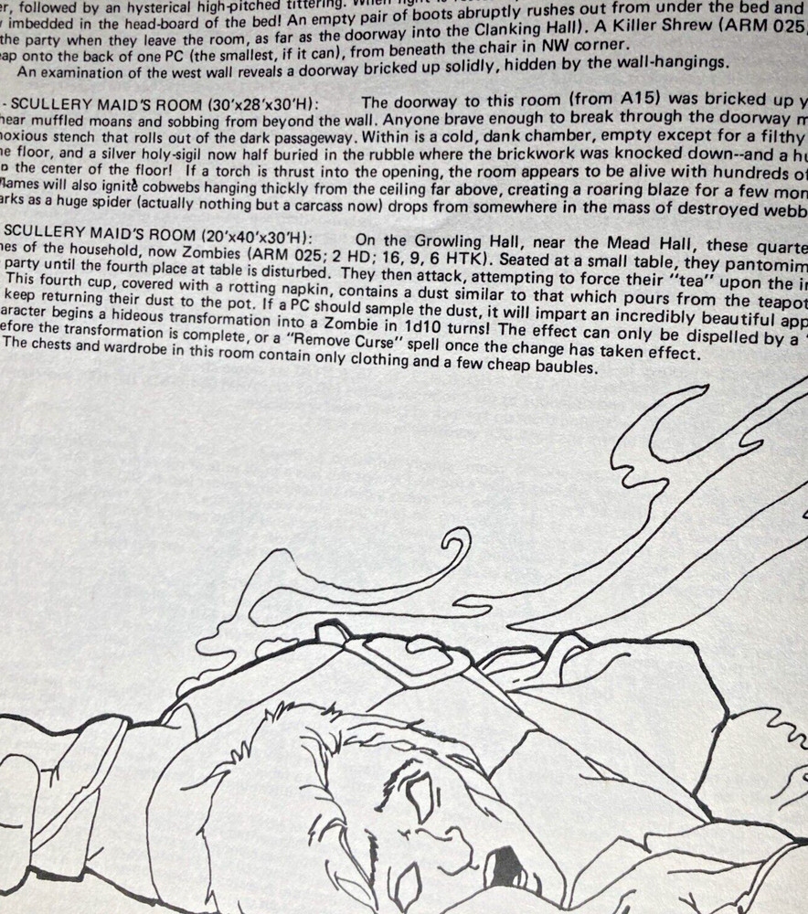 Tegel Manor Paperback (1989 Gamescience Edition) - Classic RPG Module (no maps)