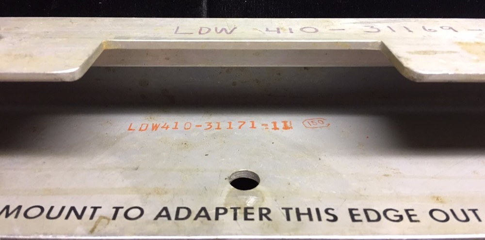 GRUMMAN LDW APOLLO ERA SINGLE MOUNT BRACKET GROUND RADAR UNIT SUPPORT & COA