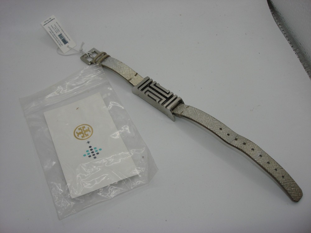 TORY BURCH FITBIT FLEX METALIC LEATHER BRACELET!