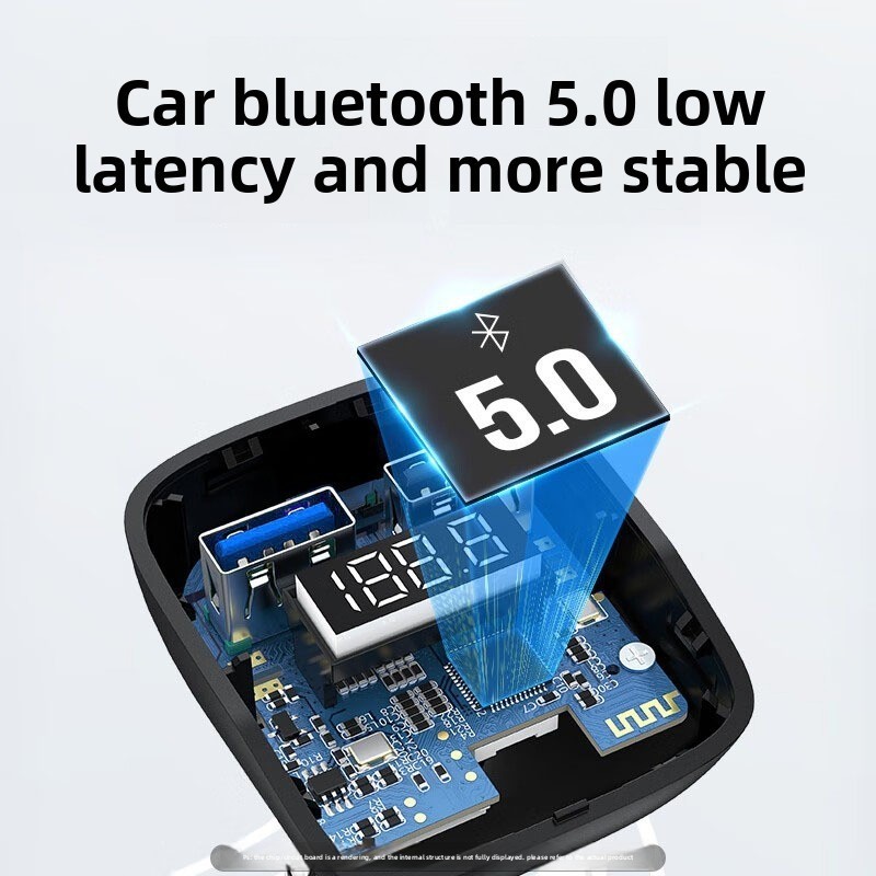 s12 Cigarette Lighter Bluetooth Car MP3 Player FM Transmitter USB Flash Drive US