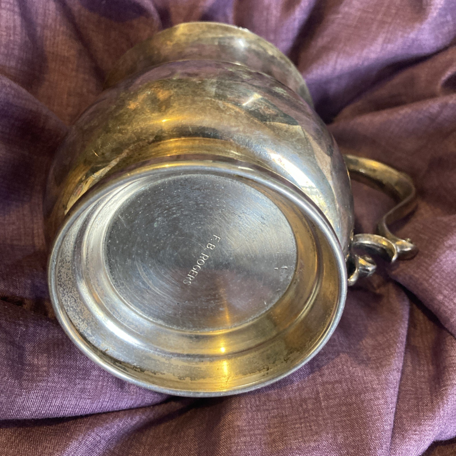 Vintage FB Rogers Sterling Silver Mug Engraved ‘Mick’ 260.59 Grams