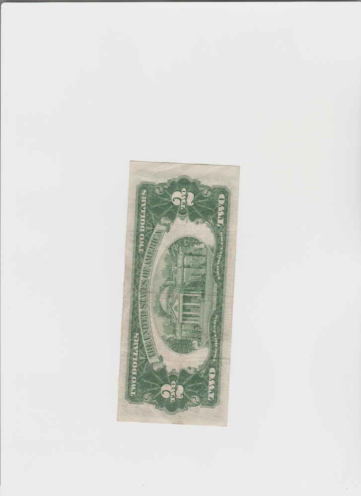 1953-B $2 Red Seal Note in lightly circulated condition.