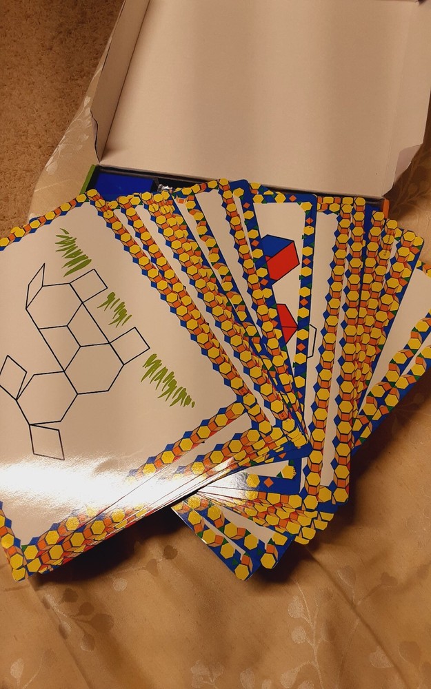 Learning Resources Pattern Block Shape Preschool Autism Activity Set Plastic